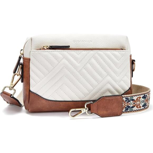 Crossbody Bags for Women Vegan Leather Purses Quilted Shoulder - Picture 1 of 6